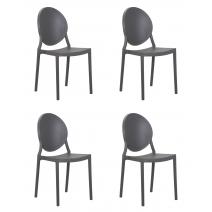  Набор 4 шт Стул обеденный DOBRIN ALBERT, цвет серый, фото 1 