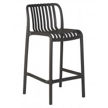  Стул полубарный DOBRIN CHLOE, темно-серый (GR-04), фото 1 