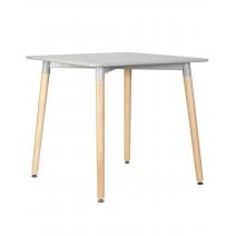  Стол обеденный DOBRIN SERRA, ножки светлый бук, столешница светло-серая, фото 1 