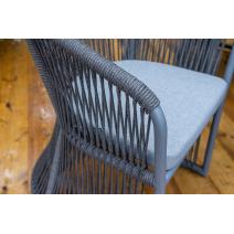  "Романо" обеденная группа на 6 персон, каркас темно-серый, роуп темно-серый, фото 7 