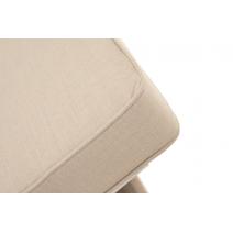  "Ривьера" шезлонг плетеный из роупа, каркас алюминий белый муар, роуп бежевый круглый, ткань бежевая 052, фото 7 