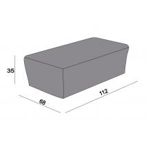  Защитный чехол на журнальный столик Капучино, 110×66×34 см, темно-серый, фото 2 