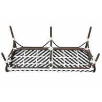  "Кабри" диван двухместный плетенный из искусственного ротанга, цвет черно-белый, фото 5 