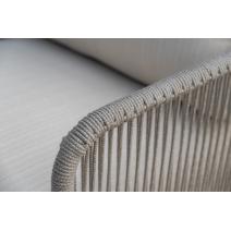  "Альбано" лаунж-зона 5-местная плетеная из роупа (веревки), каркас алюминиевый светло-серый, роуп серый меланж, фото 12 