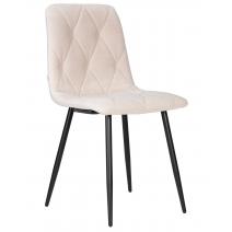  Стул обеденный DOBRIN CHILLY ROMBO, Бежевый Simple 44, основание черный, фото 1 