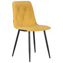  Стул обеденный DOBRIN CHILLY ROMBO, Горчичный Simple 15, основание черное, фото 1 