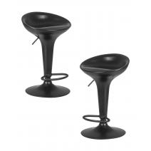  Набор 2 шт Стул барный DOBRIN BOMBA BLACK, чёрный, фото 1 