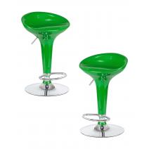  Набор 2 шт Стул барный DOBRIN BOMBA, зелёный металлик, фото 1 