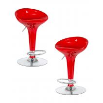  Набор 2 шт Стул барный DOBRIN BOMBA, красный, фото 1 