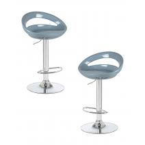  Набор 2 шт Стул барный DOBRIN DISCO, серый, фото 1 