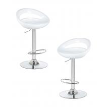  Набор 2 шт Стул барный DOBRIN DISCO, белый, фото 1 