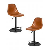  Набор 2 шт Стул барный DOBRIN ROME, коричневый винтажный PU (MS09), фото 1 
