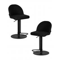  Набор 2 шт Стул барный DOBRIN OLIVER, черная ткань (SLR-10), фото 1 