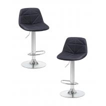  Набор 2 шт Стул барный DOBRIN DINA, чёрный, фото 1 