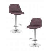  Набор 2 шт Стул барный DOBRIN DINA, коричневый, фото 1 