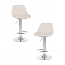  Набор 2 шт Стул барный DOBRIN DINA, кремовый, фото 1 