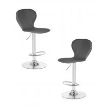  Набор 2 шт Стул барный DOBRIN ELISA, серый, фото 1 