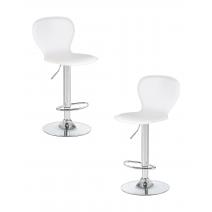  Набор 2 шт Стул барный DOBRIN ELISA, белый, фото 1 