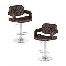  Набор 2 шт Стул барный DOBRIN TIESTO, коричневый, фото 1 