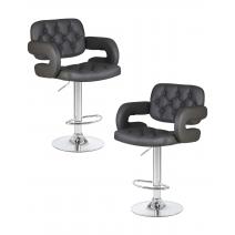  Набор 2 шт Стул барный DOBRIN TIESTO, серый, фото 1 