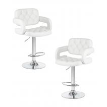  Набор 2 шт Стул барный DOBRIN TIESTO, белый, фото 1 