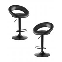  Набор 2 шт Стул барный DOBRIN MIRA BLACK, чёрный, фото 1 