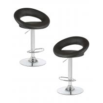  Набор 2 шт Стул барный DOBRIN MIRA, чёрный, фото 1 