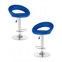  Набор 2 шт Стул барный DOBRIN MIRA, синий, фото 1 