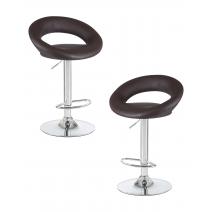  Набор 2 шт Стул барный DOBRIN MIRA, коричневый, фото 1 