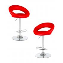  Набор 2 шт Стул барный DOBRIN MIRA, красный, фото 1 