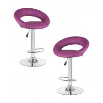  Набор 2 шт Стул барный DOBRIN MIRA, фиолетовый, фото 1 