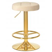 Табурет барный DOBRIN BRUNO GOLD, бежевый велюр (MJ9-10), фото 1 
