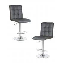  Набор 2 шт Стул барный DOBRIN KRUGER, серый, фото 1 