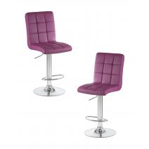 Набор 2 шт Стул барный DOBRIN KRUGER, фиолетовый, фото 1 