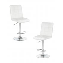  Набор 2 шт Стул барный DOBRIN KRUGER, белый, фото 1 