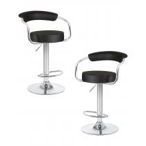  Набор 2 шт Стул барный DOBRIN MARTA, чёрный, фото 1 