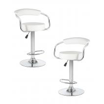  Набор 2 шт Стул барный DOBRIN MARTA, белый, фото 1 