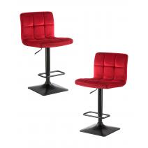  Набор 2 шт Стул барный DOBRIN DOMINIC, бордо велюр (MJ9-43), фото 1 