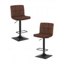  Набор 2 шт Стул барный DOBRIN DOMINIC, шоколадный велюр (MJ9-111), фото 1 