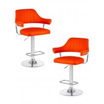  Набор 2 шт Стул барный DOBRIN CHARLY, оранжевый, фото 1 