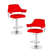  Набор 2 шт Стул барный DOBRIN CHARLY, красный, фото 1 