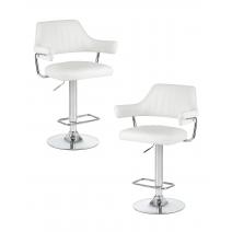  Набор 2 шт Стул барный DOBRIN CHARLY, белый, фото 1 