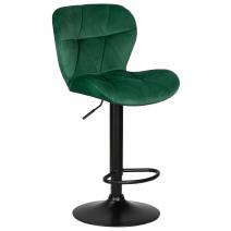  Стул барный DOBRIN BARNY BLACK, зеленый велюр (MJ9-88), фото 1 