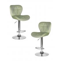  Набор 2 шт Стул барный DOBRIN BARNY, мятный велюр (MJ9-87), фото 1 