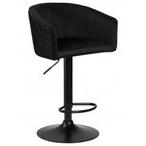  Стул барный DOBRIN DARCY BLACK, черный велюр (1922-21), фото 1 