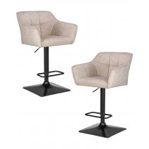  Набор 2 шт Стул барный DOBRIN RALF, бежевый твид (LEO26), фото 1 