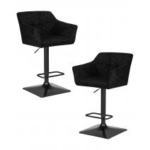  Набор 2 шт Стул барный DOBRIN RALF, черный твид (LEO18), фото 1 