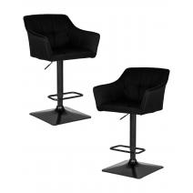  Набор 2 шт Стул барный DOBRIN RALF, черный (LAR-106D-28), фото 1 