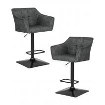  Набор 2 шт Стул барный DOBRIN RALF, серый твид (LEO11), фото 1 
