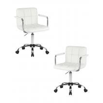  Набор 2 шт Офисное кресло для персонала DOBRIN TERRY, белый, фото 1 